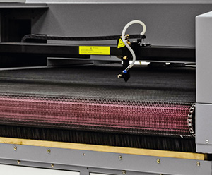 Ровная сетчатая транспортёрная лента и рабочий стол, сочетающий функции вакуумного прижима и отвода продуктов горения Ровная сетчатая транспортёрная лента и рабочий стол, сочетающий функции вакуумного прижима и отвода продуктов горения