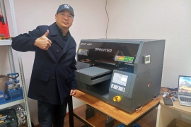 УФ-принтер Sprinter DPP A3E запущен в центре оперативной полиграфии Media Print Astana