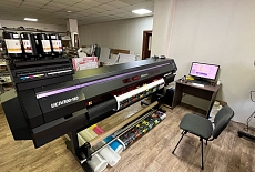 УФ-принтер Mimaki UCJV300-160 установлен в компании Clever Agency из г. Алматы