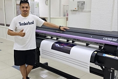 Запуск сольвентного принтера Mimaki CJV150-160 в компании Skif Media