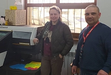 Демонстрация планшетных и рулонных раскройщиков на очередном Open Office