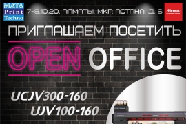 Open Office, посвященный новым рулонным УФ-принтерам Mimaki